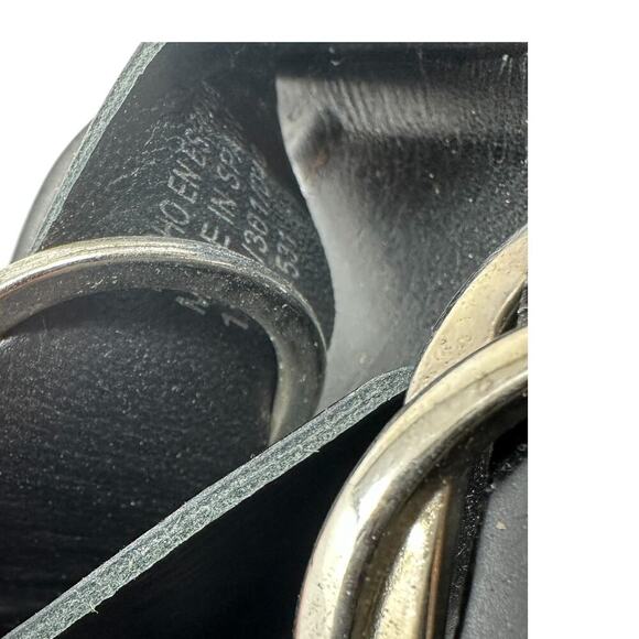 Zara Slide Sandals Buckles Double Strap Faux Leather Black Size 41 US 10 - Picture 14 of 14